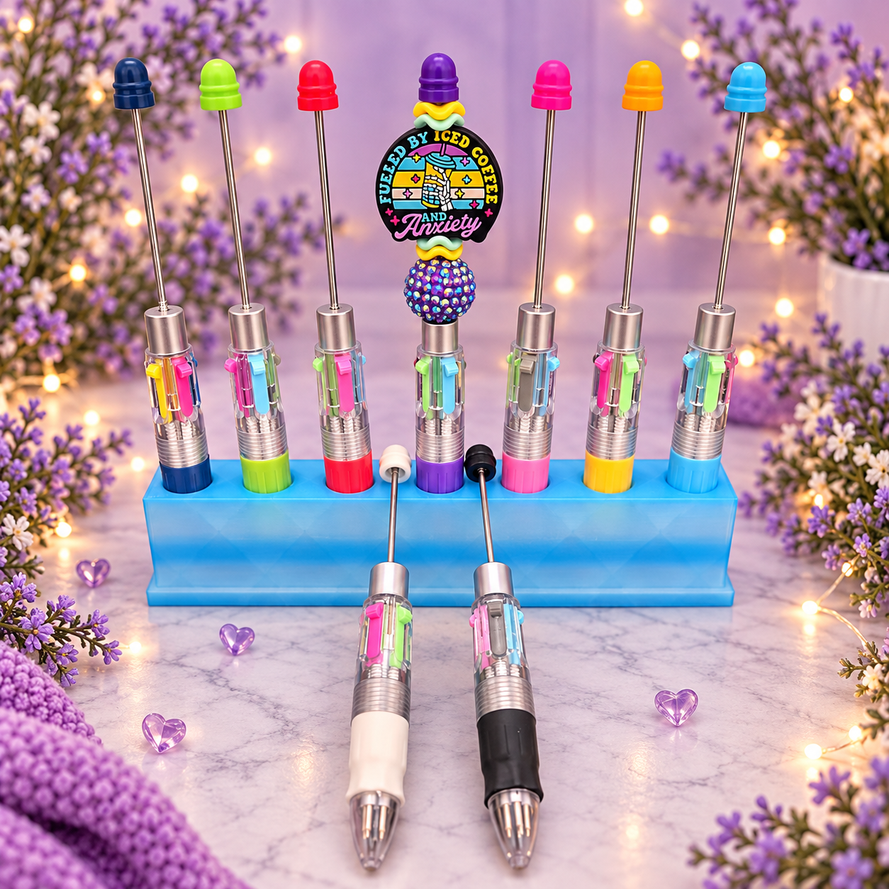 Multi-Ink Beaded Pen